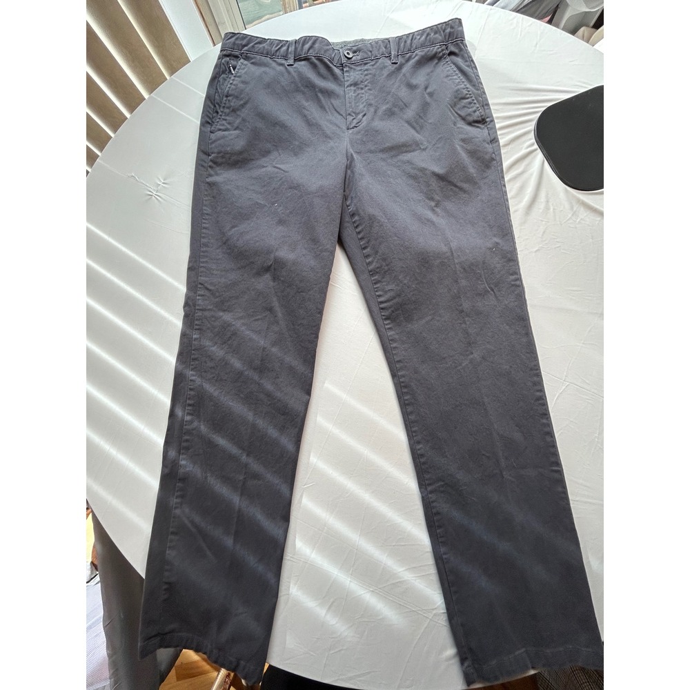 English Laundry Mens Chino Pants 36x32 Gray Straight Leg Cotton Stretch 1203908